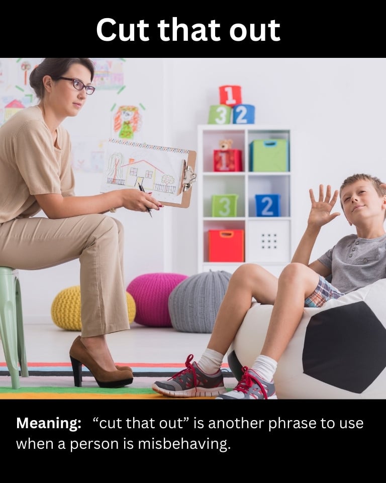 Cut that out