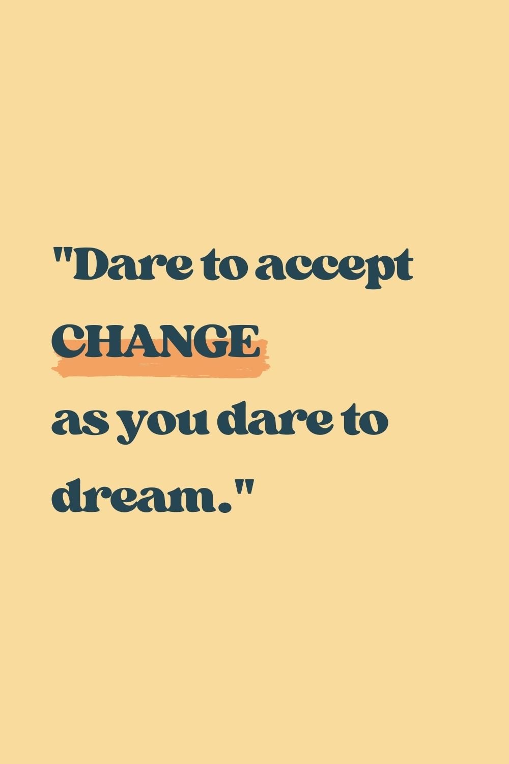 "The winds of change carry away the old and bring forth the new."
