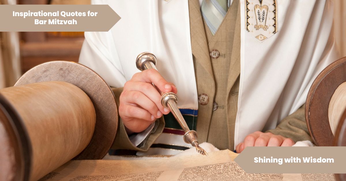 Inspirational Quotes For Bar Mitzvah Shining with Wisdom