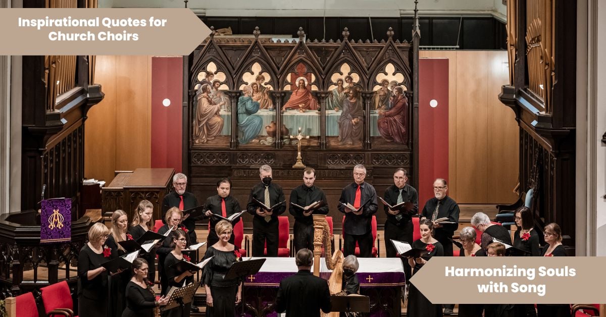 50 Inspirational Quotes For Church Choirs Harmonizing Souls with Song