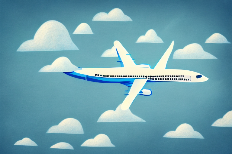 A plane in the sky