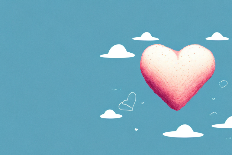 A dreamscape featuring a heart-shaped object floating in the sky