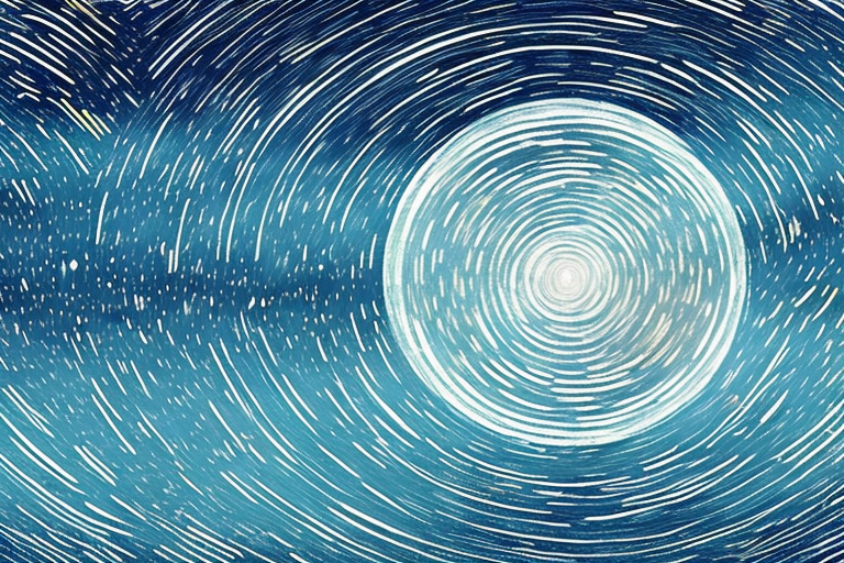 A starry night sky with a spaceship soaring through it