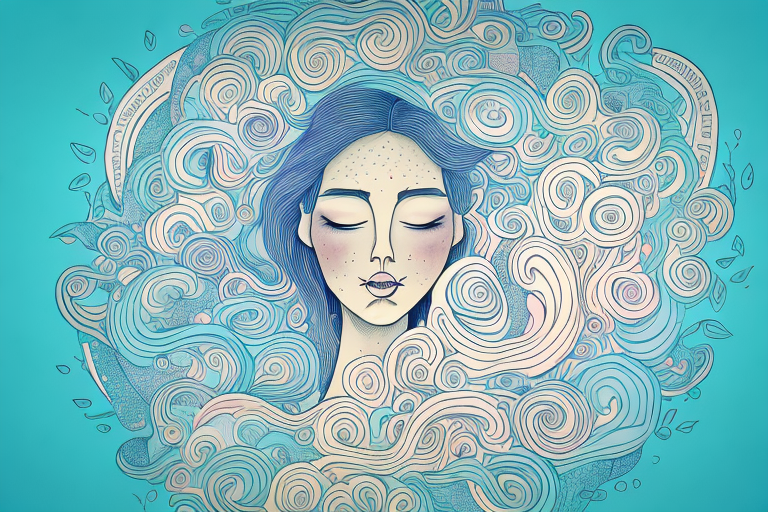 A woman in a dreamlike state