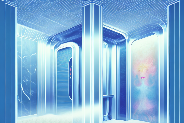 An elevator with a dreamy