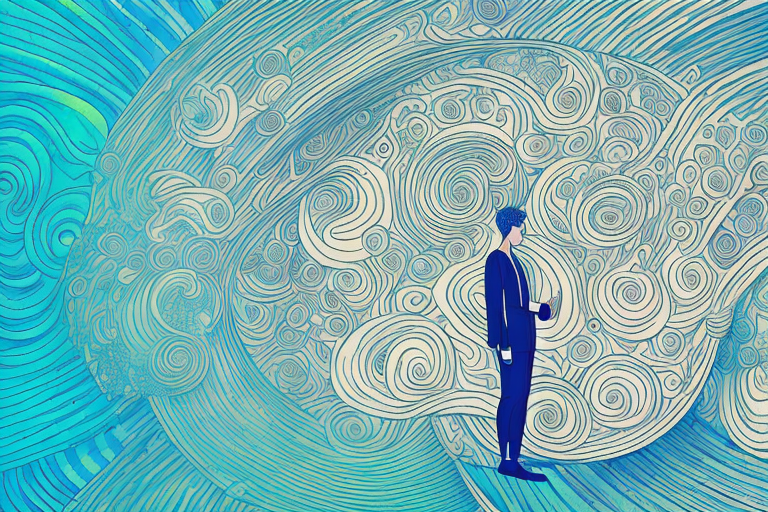 A person in a dream-like state