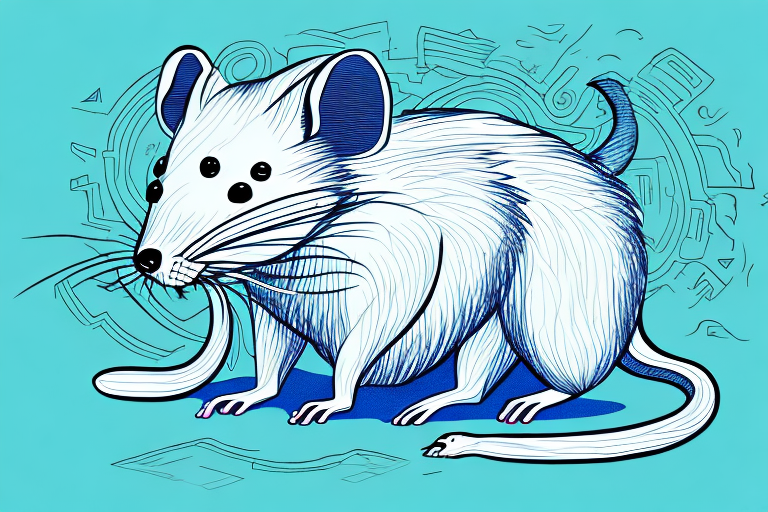 A giant rat in a dream-like setting