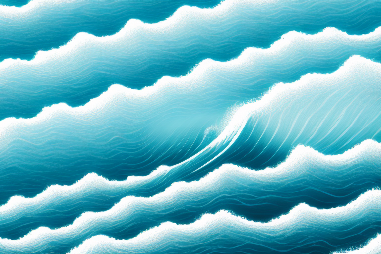 A large wave crashing against a rocky shore