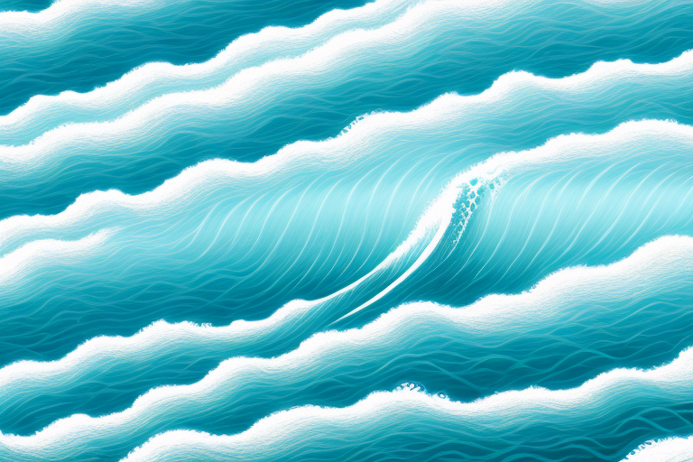 A large wave crashing against a shoreline