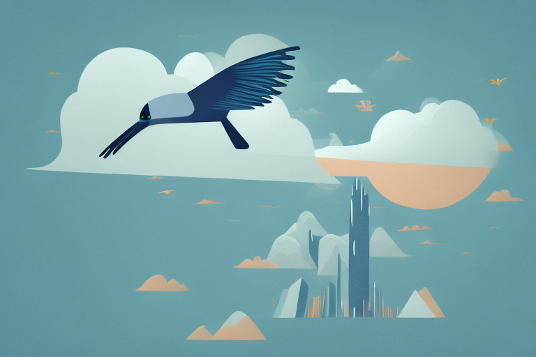 A bird in flight