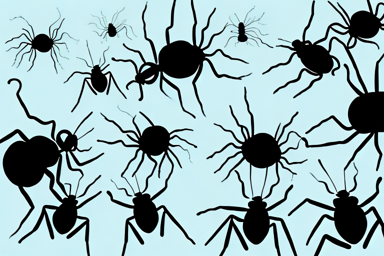 A dreamscape featuring black ants