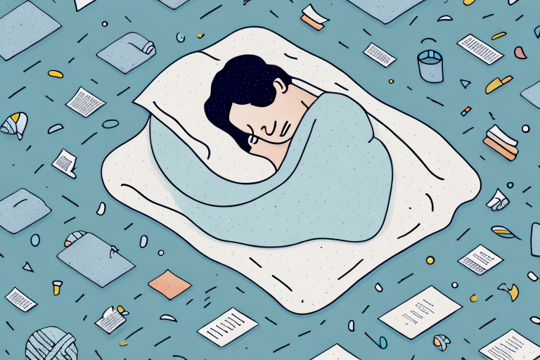 A person sleeping peacefully