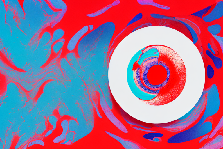 A dreamscape with a pool of red liquid in the center