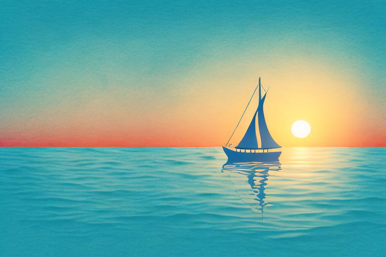 A boat sailing on a calm sea