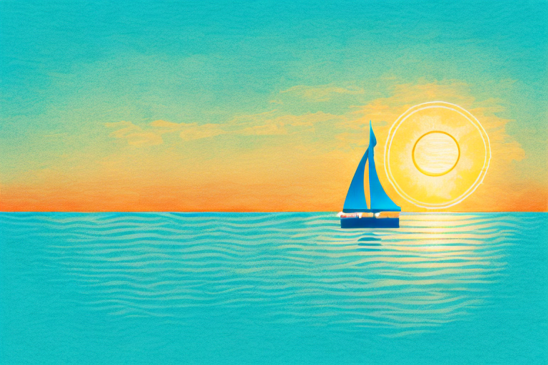 A boat sailing on a calm sea
