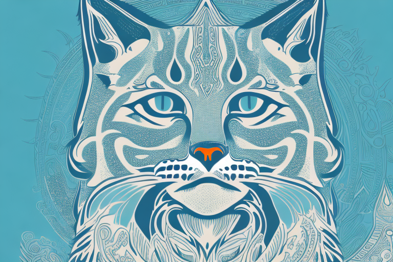 A bobcat in a dream-like setting