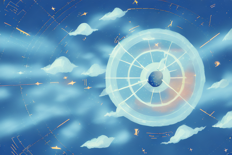 A night sky filled with falling bombs