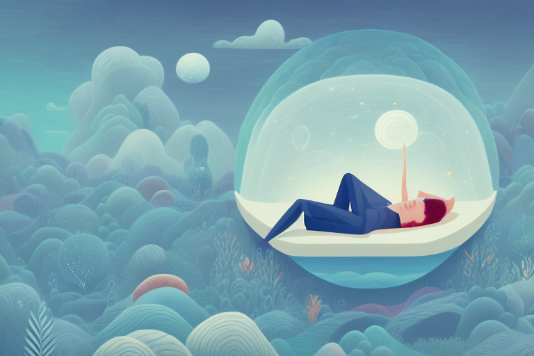 A person sleeping peacefully in a dreamlike state