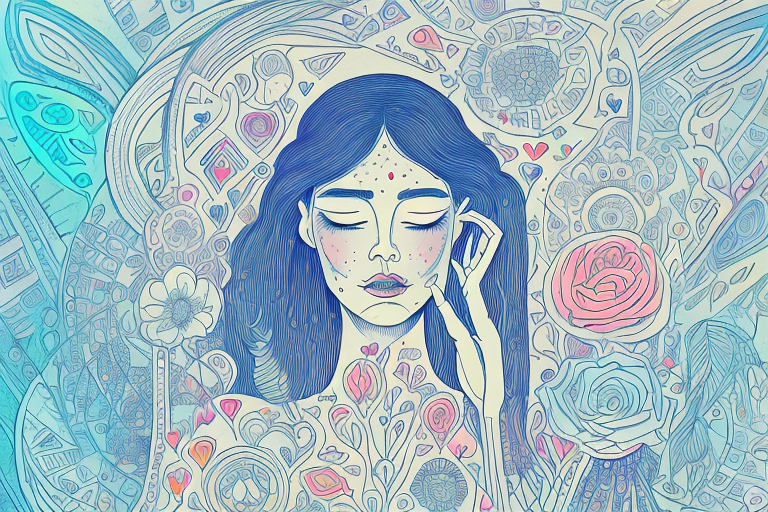 A woman in a dream-like state