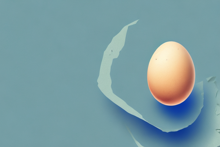 A cracked eggshell with a dreamy