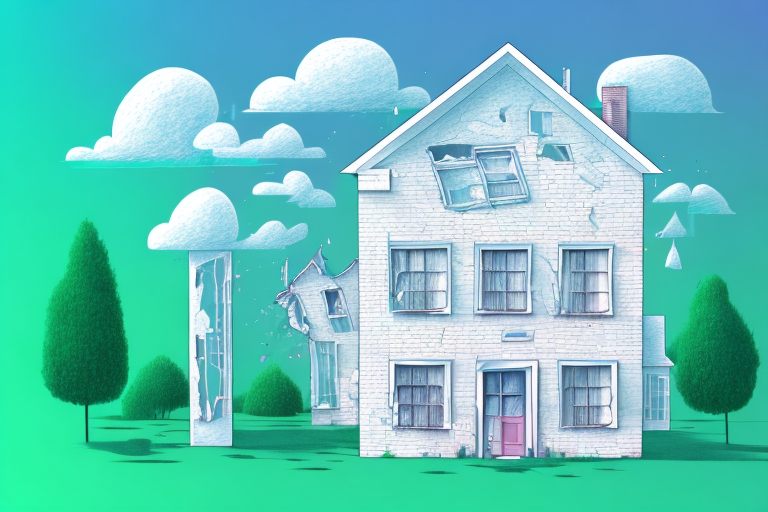 A house with a broken window