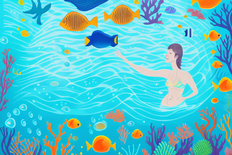 A person underwater