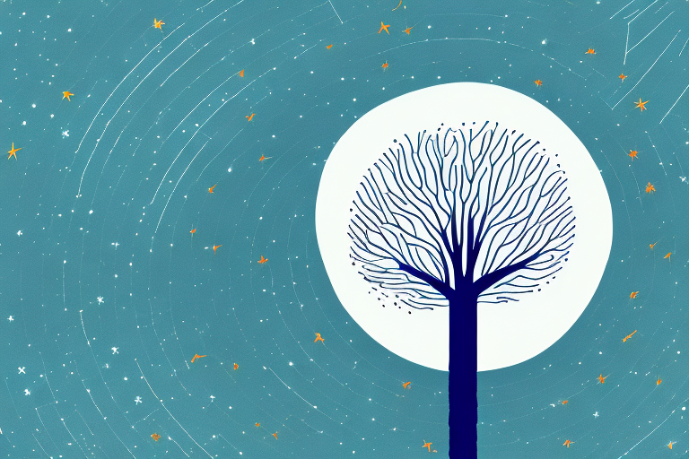 A dreamscape with a tree