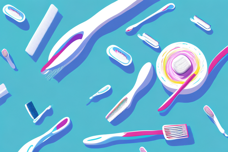 A dreamscape featuring a toothbrush and toothpaste