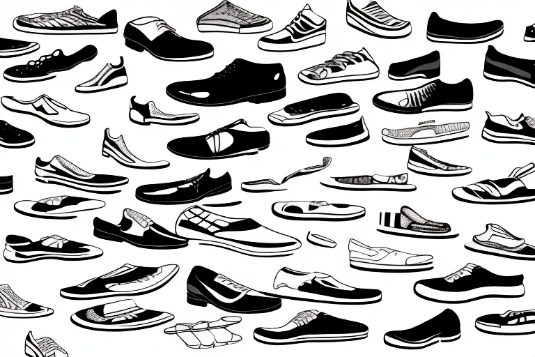 A person's dreamscape filled with shoes of all shapes and sizes