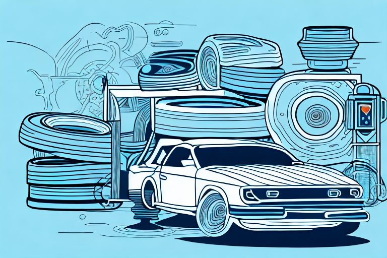 A car tyre in a dream-like setting