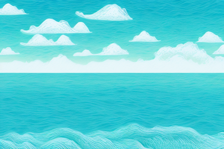 A seascape with clear