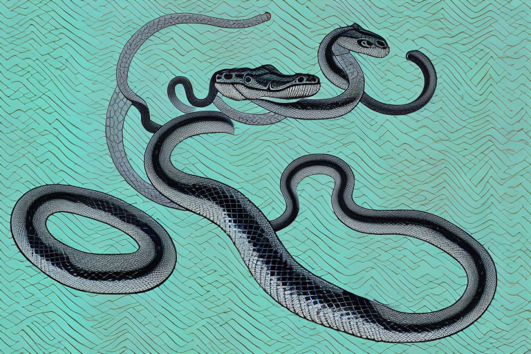 A cobra snake in a dream-like setting