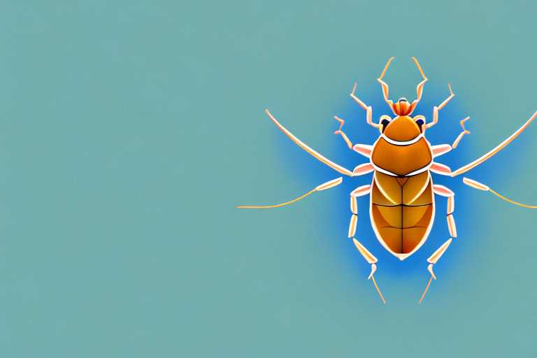A cockroach in a dream-like setting