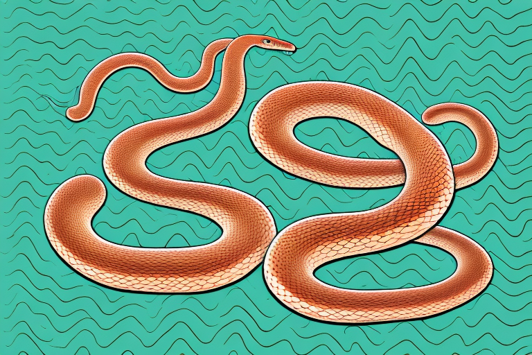 A copperhead snake in its natural environment