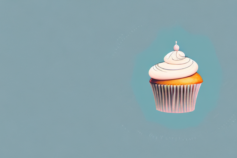 A cupcake with a dreamy