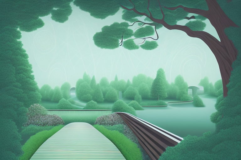A dreamscape featuring a tree