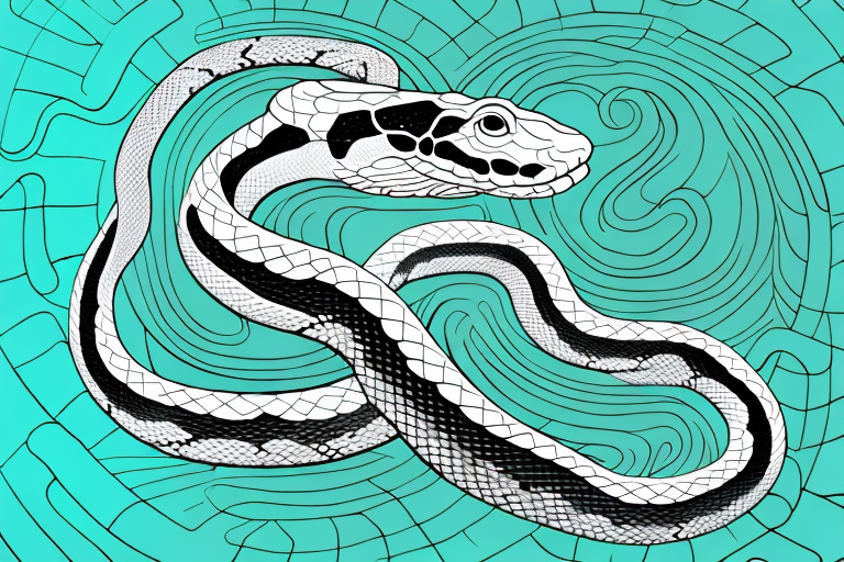 A snake in a dream-like setting