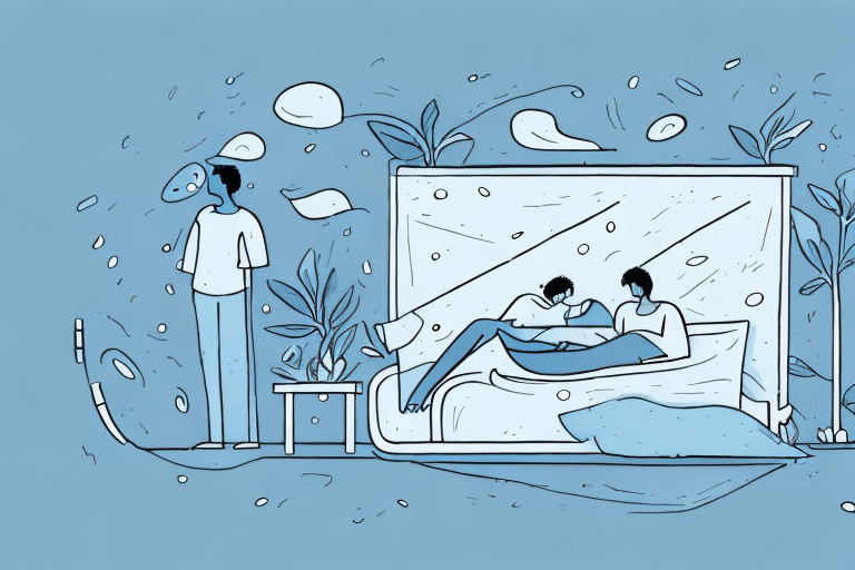 Two people sleeping in the same bed
