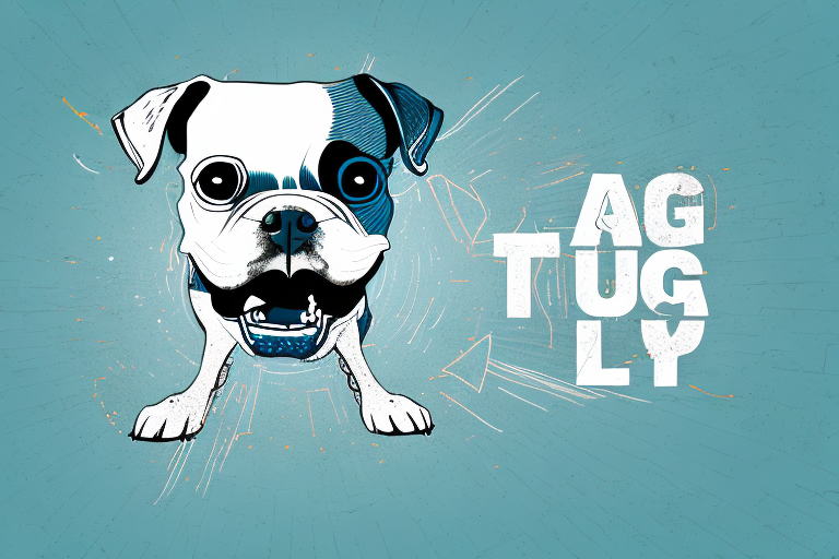 A dog lunging aggressively towards the viewer