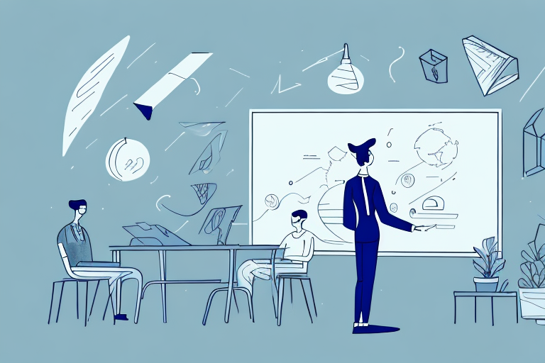 A student sitting in a classroom
