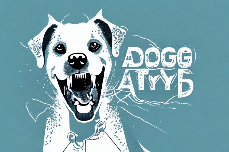 A dog with its teeth bared