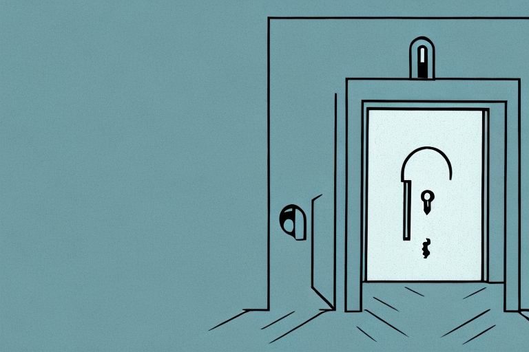 A door with a keyhole