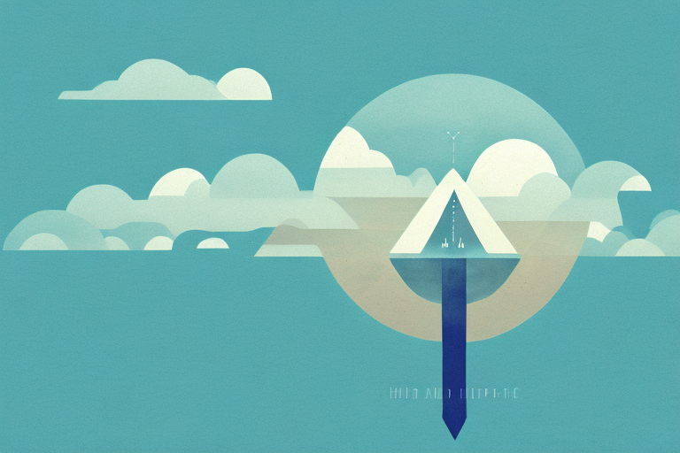 A dreamy landscape with a piercing in the sky