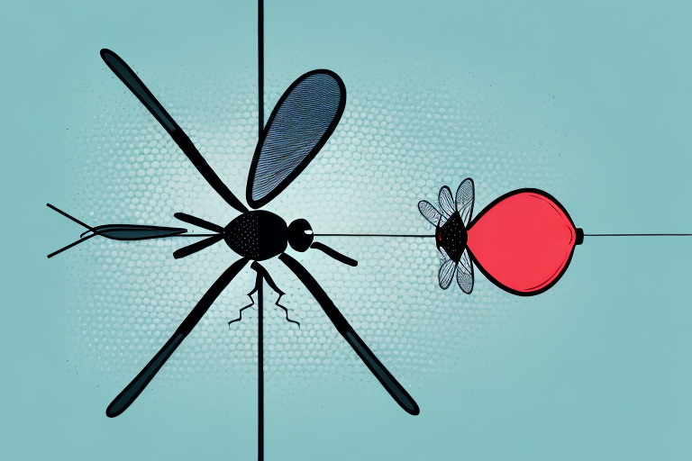 A fly being swatted by a fly swatter
