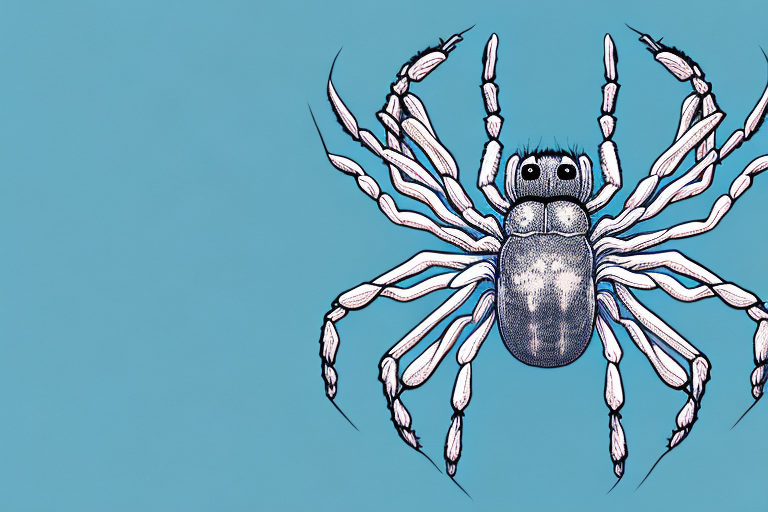 A giant spider in a dream-like setting