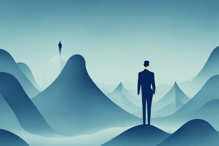 A dreamscape with a mysterious figure in the distance