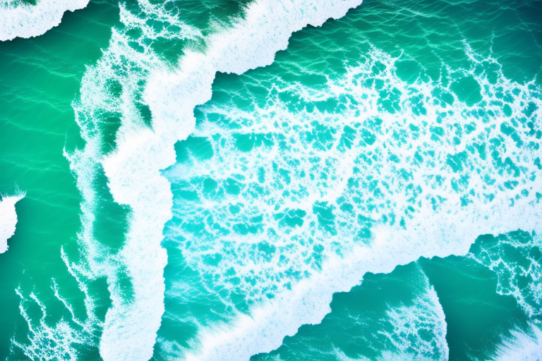 A serene beach with rolling ocean waves