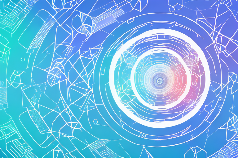 A dreamscape with a portal leading to a parallel universe