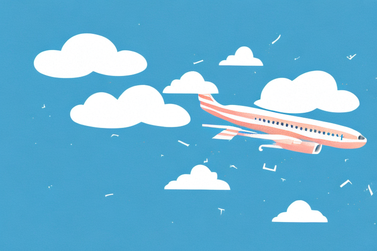 A plane falling from the sky with clouds in the background