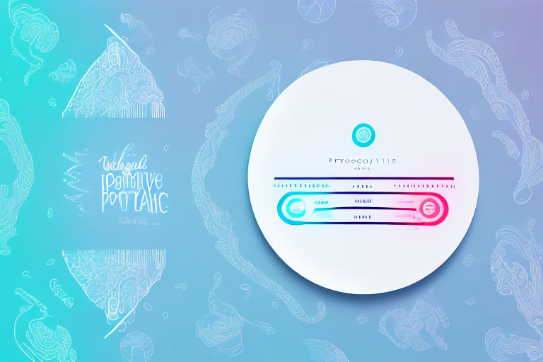 A positive pregnancy test with a dreamy